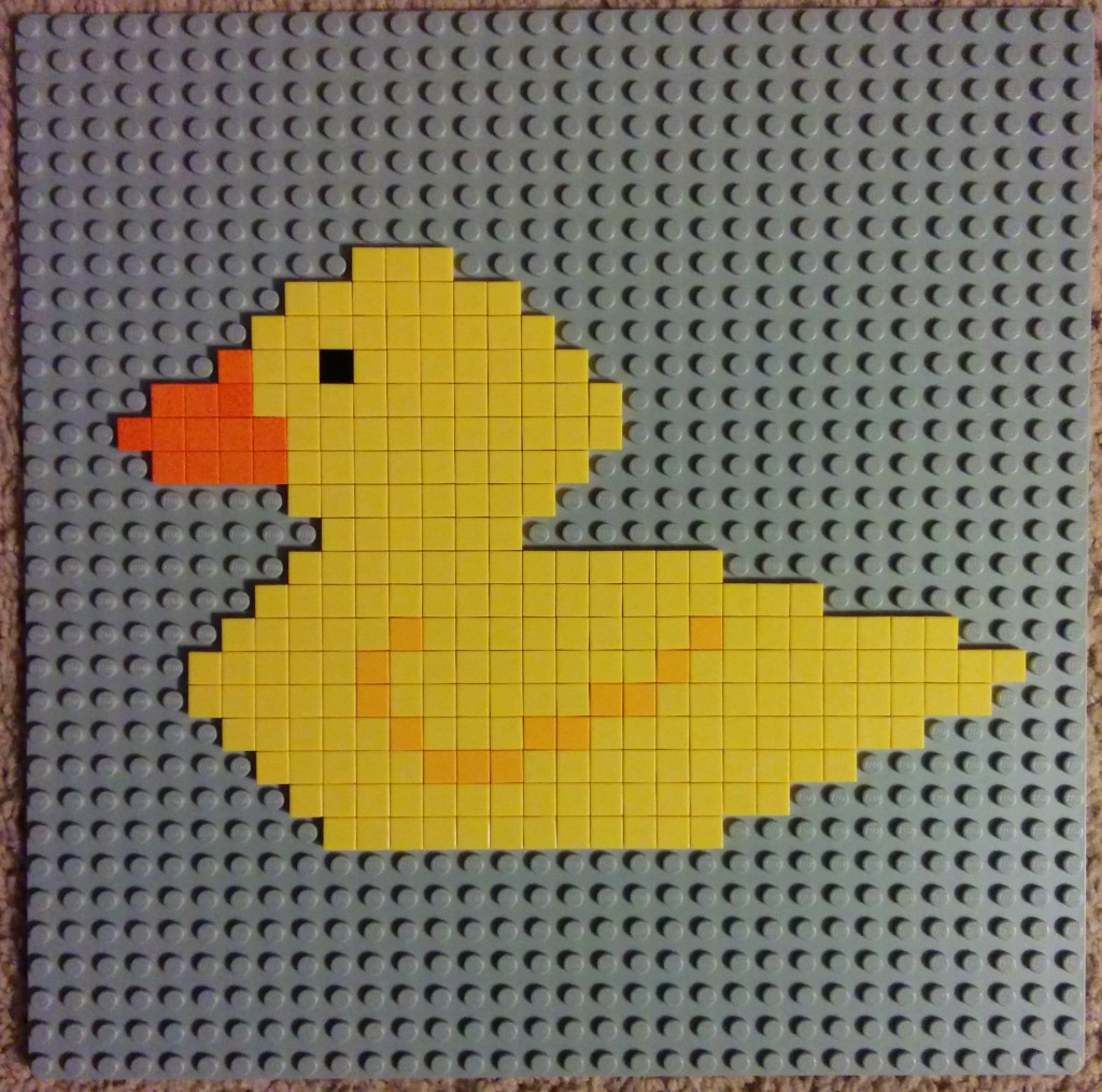 LEGO rubber duck mosaic