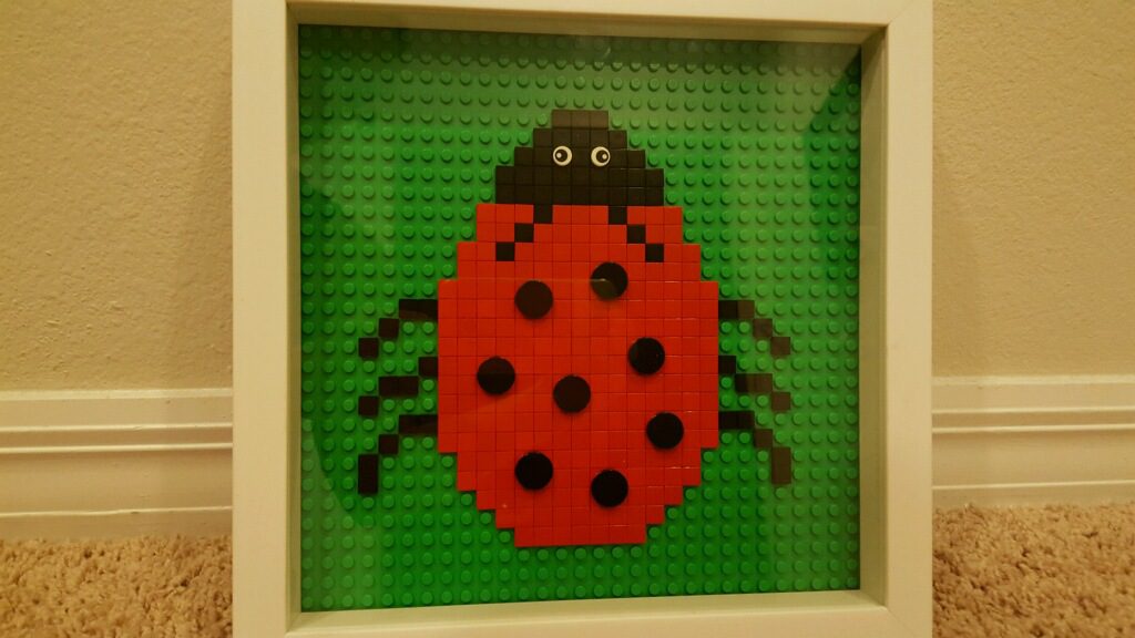 LEGO ladybug mosaic